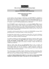 Request for short-term observers