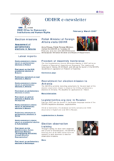 ODIHR e-newsletter February/March 2007