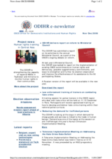 ODIHR e-newsletter November/December
