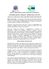 Former Yugoslav Republic of Macedonia, Local Elections, 24 March 2013: Statement of Preliminary Findings and Conclusions (alb)