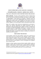 Former Yugoslav Republic of Macedonia, Local Elections, Second Round, 7 April 2013: Statement of Preliminary Findings and Conclusions (sq)