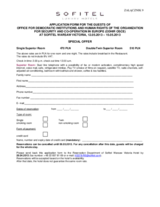 Human Dimension Seminar on the Media Freedom Legal Framework, 13-15 May 2013: Sofitel Hotel Booking Form