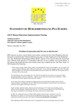 Freedom of expression only for you or also for me?