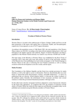 Freedom of Media in Western Thrace