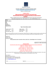 Human Dimension Implementation Meeting 2013, 23 September 2013 - 4 October 2013: Hotel Novotel Booking Form