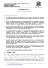 Azerbaijan, Presidential Election, 9 October 2013: Interim Report