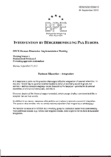 National Minorities - Integration