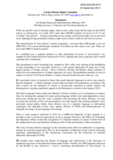 Submission from the Latvian Human Rights Committee