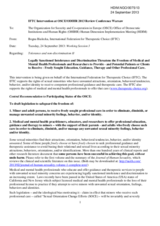 IFTC Intervention on Freedom  of Therapeutic Choice