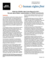 Human Rights First/Anti-Defamation League 2012 Reaction to ODIHR Hate Crime Report