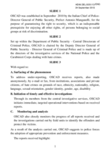 Observatory for Security Against  Discriminatory Acts OSCAD