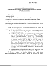 Italian measures on Gender Violence - Speech of the Italian Delegation