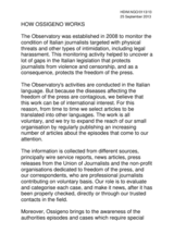 Italy: The Oxygen Method (How Ossigeno Works)