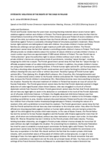 Systematic Violations of the Rights of the Child in Finland