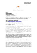 Freedom of Minority Media in Western Thrace, Greece