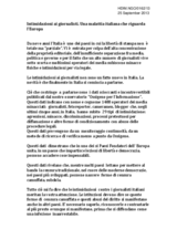 Intimidation of journalists. Italian illness that concerns Europe