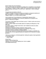 Set My People Free recommendations