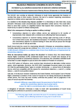 Religious Freedom Concerns in South Korea