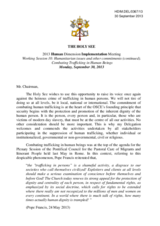 The Holy See intervention on the 10th Session