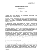 Reply by the Delegation of Azerbaijan