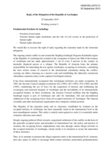 Reply of the Delegation of the Republic of Azerbaijan