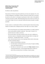 Introducer's comments - Working Session 8 (Freedom of Assembly) by Michael Hamilton