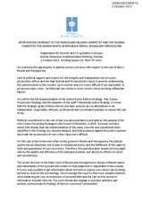 Intervention on behalf of the Norwegian Helsinki Committee and the Helsinki Committee for Human Rights in Republica Srpska, Bosnia and Herzegovina