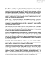 Access to Justice for Non-Governmental Organizations as a tool of public participation in administrative decision making