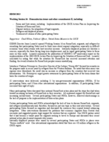 Rapporteur's Report for Working Session 16: Humanitarian Issues and Other Commitments II