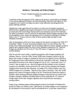 Abkhazia: Citizenship and Political Rights