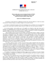 Roma and Sinti, implementation of the OSCE action plan to improve the situation of Roma and Sinti - reply of the French delegation