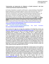 Understanding and Implementing the Obligation to Prohibit Incitement - CEU Summary