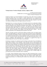 Freedom of religion or belief