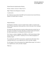 Right of Reply by the Delegation of Armenia