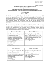 Supplementary Human Dimension Meeting on Implementation of the Action Plan on Improving the Situation of Roma and Sinti, 7-8 November 2013: Overview of Side Events
