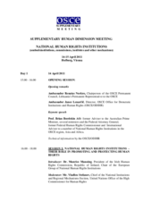 Agenda (with speakers and moderators)