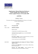 Short agenda with speakers