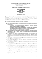 Side event: Roundtable for Civil Society: annotated agenda.