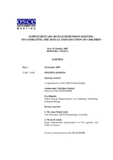 Agenda with speakers