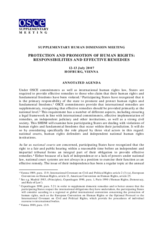 Annotated Agenda