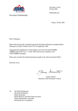 Annotated Agenda for the 2005 Human Dimension Implementation Meeting