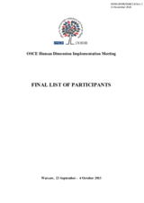 Final List of Participants