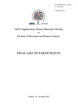 Final List of Participants