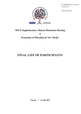 Final List of Participants