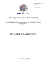 Final List of Participants