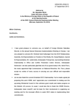 Address by Mr. Boguslaw Winid, Under-Secretary of State of the Ministry of Foreign Affairs of the Republic of Poland