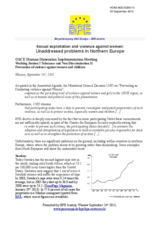 Paper from BPE Austria on Sexual exploitation and violence against women:
Unaddressed problems in Northern Europe
