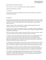 Statement of the Delegation of Armenia under Working Session 16: Humanitarian issues and other commitments II