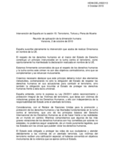 Statement by Spain - Working Session 15