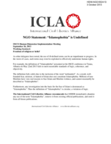 ICLA Statement - Working Session 6: Freedom of religion or belief